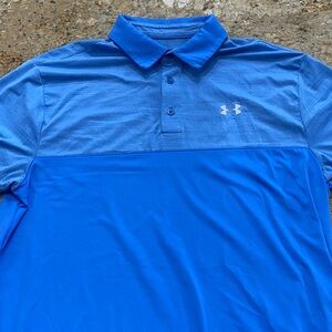 Under Armour Men's Two-Tone Blue Polo